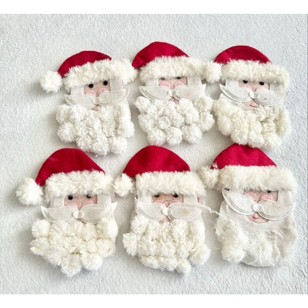 🎅 Pottery Barn Kids Santa Claus Silverware Holders – Set of 6